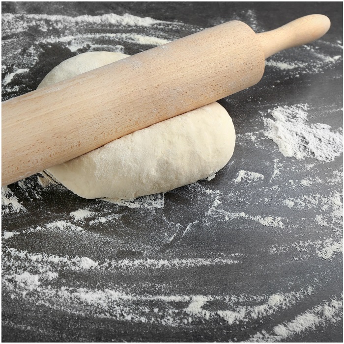 stretch the dough thin